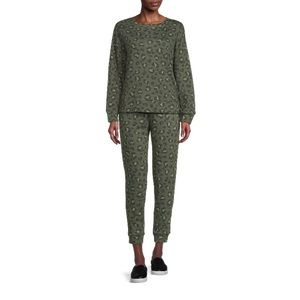 Secret Treasures Green Leopard Set NWT